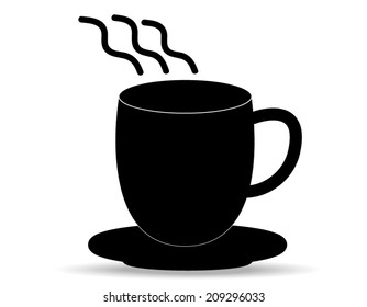 coffee cup vector on white background