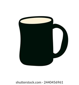 Coffee cup vector on a white background	