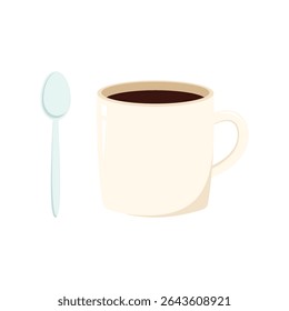coffee cup vector on white background. wallpaper. logo design.