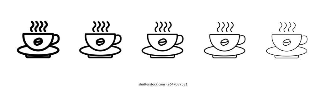 coffee cup vector outline symbol or illustration