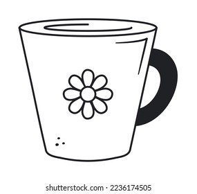 coffee cup vector over white