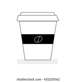coffee cup vector ,paper cup coffee, coffee cup isolated vector eps10 file 