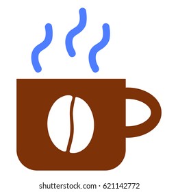 Coffee Cup vector pictograph. a flat illustration iconic design.