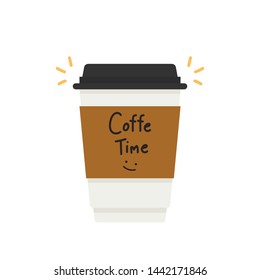 Coffee cup vector. coffee poster design. Coffee time.