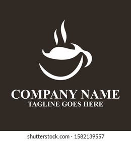 Coffee Cup Vector Royalty Logo Design Inspirations