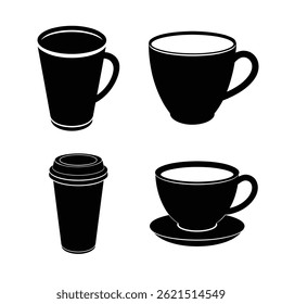  Coffee Cup Vector Silhouettes Collections
