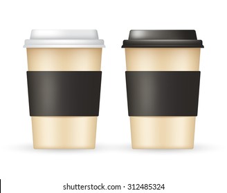 Coffee Cup Vector Template : Vector Illustration