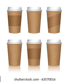 Coffee cup vector templates