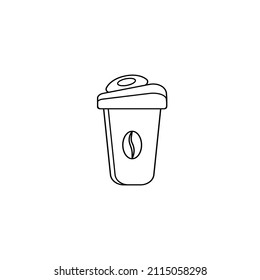 coffee cup vector type icon