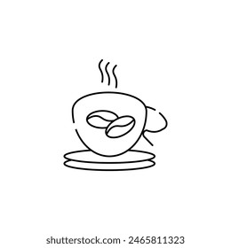 coffee cup vector type icon