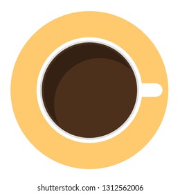 Coffee cup vector. wallpaper. free space for text. copy space.