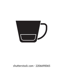 vector de taza de café para presentación de iconos de símbolo del sitio