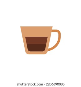 vector de taza de café para presentación de iconos de símbolo del sitio