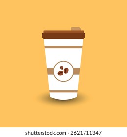 coffee cup vector,icon vector illustration.
world coffee day.silhouette of a cup of coffee.