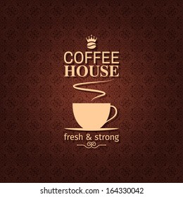 coffee cup vintage design background