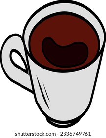 coffee cup with white white background