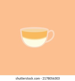 taza de café, ilustración vectorial de taza de café fresca