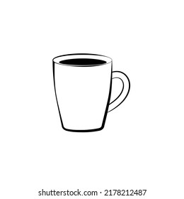 Kaffeetasse, frische Kaffeetasse, Vektorgrafik