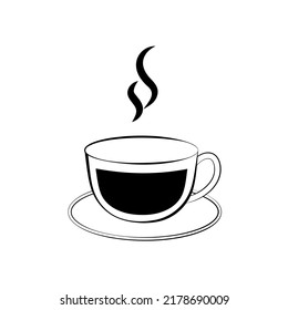 Kaffeetasse, frische Kaffeetasse, Vektorgrafik