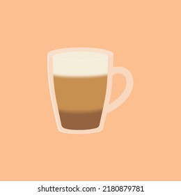 taza de café, ilustración vectorial de taza de café fresca