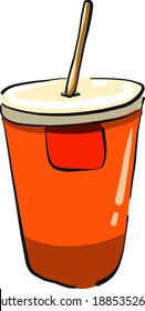 Coffee cup,illustration,vector on white background