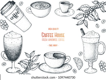 coffee illustration vintage