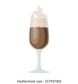 Coffee cups different cafe drinks amaretto