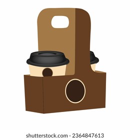 Kaffeetassen, Gläser, Cafeteria-Accessoires. Getränke, Coffeingetränke, Bohnenschleifer, Packungen, Brauwerkzeuge, Dessertkomposition. Flache grafische Vektorgrafik einzeln auf weißem Hintergrund