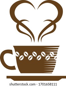 Coffee cups illustration, eps 10