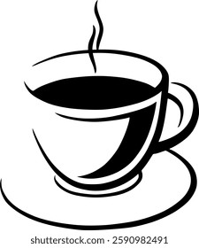 The coffee cups logo or shapes