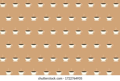 coffee cups on a coffee background