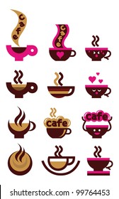 Coffee cups set
