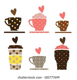 coffee cups vector