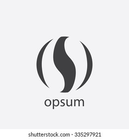 coffee cut identity template icon design element