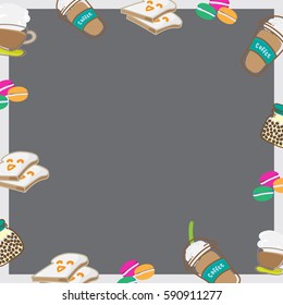 coffee cute vector background