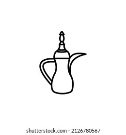 coffee dallah icon in vector. Logotype