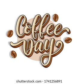 diseño vectorial de letras de días de café
