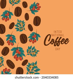 coffee day poster with items