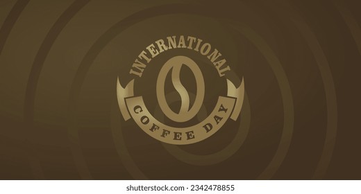 Coffee Day Text Effect Isolated on Dark Background