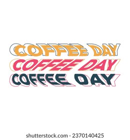 coffee day wave text effect