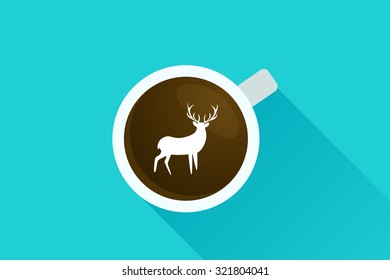 Coffee & deer icon