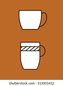 Coffee delicious drink icon vector illustration graphic design
