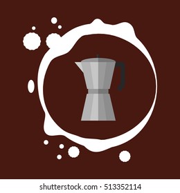Coffee delicious drink icon vector illustration graphic design