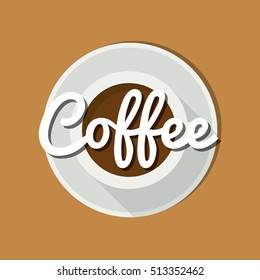 Coffee delicious drink icon vector illustration graphic design