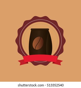 Coffee delicious drink icon vector illustration graphic design