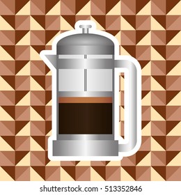 Coffee delicious drink icon vector illustration graphic design