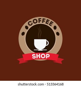 Coffee delicious drink icon vector illustration graphic design