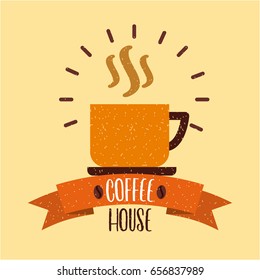 coffee delicious flat illustration