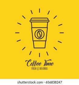coffee delicious flat illustration
