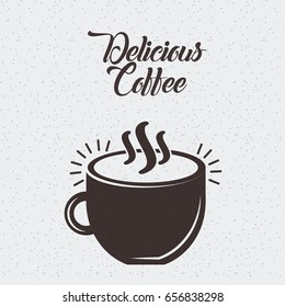coffee delicious flat illustration
